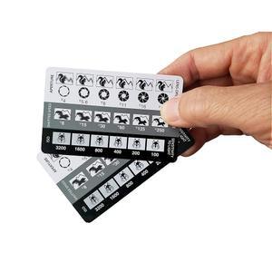 2팩 DSLR 미러리스 사진 치트 시트 신용카드 크기 기준 카드는 포켓 지갑 카메라 가방에 맞습니다 조리개 셔터 속도 노출 삼각형 수동 모드 캐논 소니 니콘용