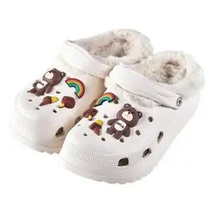 ( )방한 공용 다용도화 멀티 커플 우정 털안감 샌들 아이보리 230