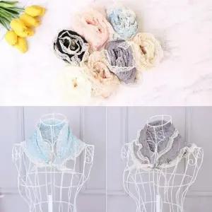 미니 레이스 목 스카프 dys 레이스스카프 머플러 봄 미니스카프 레이스 앙상블 머플러 스카프 봄 미니