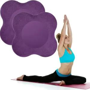 고욘더 요가 무릎 패드 2팩 쿠션 두꺼운 운동 팔꿈치 손목 손 폼 머리 필라테스 보호대