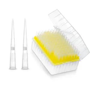 100ul 필터링 피펫 범용 저유지 필터 팁 멸균 DNase/RNase/파이로젠 프리 마이크로 피펫터 96개 팁/랙