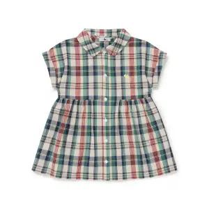 [블루독베이비]46-314-400-01 BL)마드라스체크 반팔 드레스_s