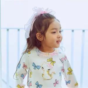 [프랜치캣]여아공주집게핀 핑크 웨이브 리본 헤어핀 Q61DG5151P1_s