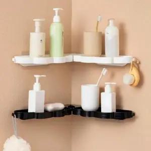 천사 날개 무타공 벽 접착식 욕실 선반