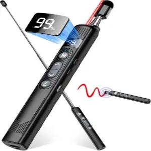 터치스크린 스타일러스 펜과 텔레스코픽 포인터 스틱이 있는 충전식 무선 프레젠터 리모컨 디지털