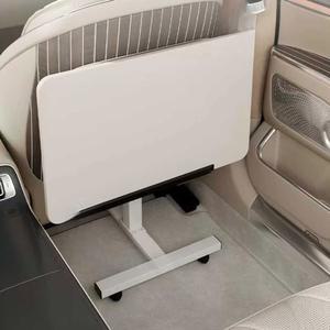 자동차테이블 접이식 차량용 뒷 테이블 사각 흰색 뒷좌석 A 튜브 50x30 트레이