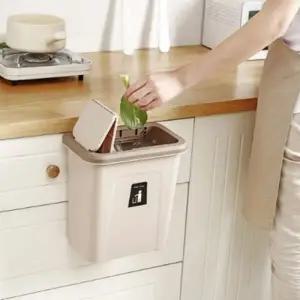 무타공 벽걸이 다용도 걸이형 쓰레기통 주방 다용도 휴지통