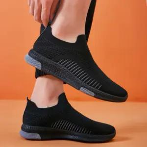 남성 니트 슬립온 패브릭 스니커즈 남자 단화 운동화