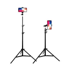 2.1M 삼각대 휴대폰 카메라 촬영삼각대 각도조절 미니거치대 스마트폰 논슬립삼각대 홀더