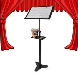 고급 악보 보면대 거치대 받침대 지휘자 스탠드 블랙