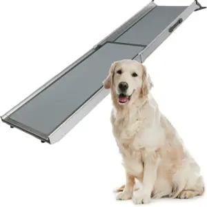 펫세이프 해피 라이드 컴팩트 텔레스코핑 도그 램프 - 크기 조절이 가능한 자동차 트럭 및 SUV용 휴대용