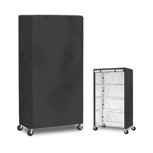 스피드렉 커버 선반 스피드랙 91x46x183cm 진열대 210d 주방 야외 행거 수납장 신발장 스피드 방수 검정