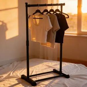 원룸 미니 스탠드 행거 수납 옷걸이 정리대 건조대 WFLOPDN