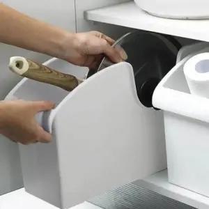 ( )그레이 수납 정리함 틈새정리함 바퀴수납함