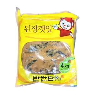 반찬단지 된장깻잎 4KG) 된장깻잎