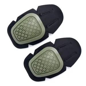 OCANXUE G3 전술 무릎 패드 1쌍 보호 삽입물 에어소프트 페인트볼 헌팅 전투 바지 아미 그린