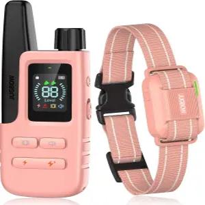 저그보우 도그 쇼크 칼라 - 5-120파운드 소형 중형견용 리모컨이 있는 4200피트 트레이닝 4가지 모드가