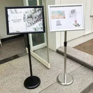메뉴판거치대 A4 포스터 배너 메뉴판 안내판 스탠드 거치대
