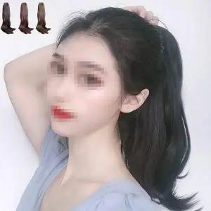 단발가발 포니테일 달비 웨이브 집게 가발 롱 네츄럴