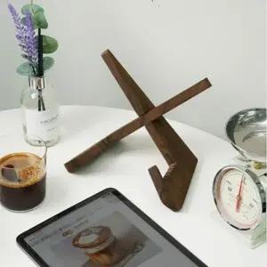 ( )단단한 원목 우드 책 서재 거치대 독서대