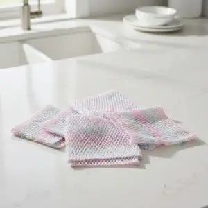 ( )무지개 그물망사수세미 5P 주방 식기 세척용 거품 잘나는 스크러버