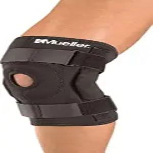무릎 보호대 남성용 및 여성용 부상 또는 관절염을 위한 지지대 검은색 대형 뮬러 스포츠 힌지 랩