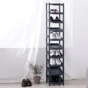 신발정리대 10단 올블랙 수납선반