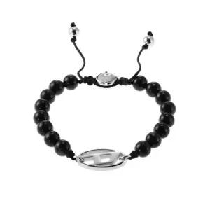 [신세계라이브쇼핑]디젤 DX1434040 D로고 비즈 팔찌