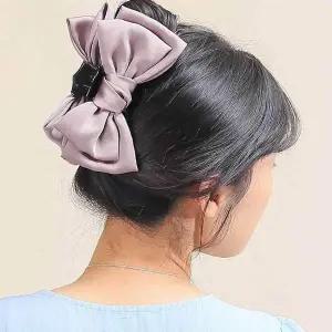 왕리본집게핀 큰집게핀 실크왕리본집게핀