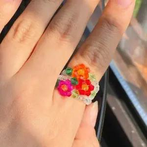 피어싱 플라워 삐삐 케이스 반투명 포인트 구슬 비즈