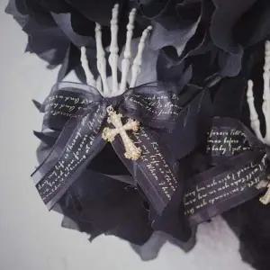 (마카담아)해골손 머리핀 1P / 할로윈 머리핀