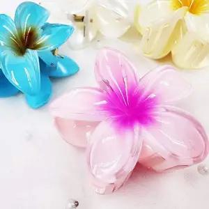 여름 헤어집게핀 꽃핀 여성 헤어핀