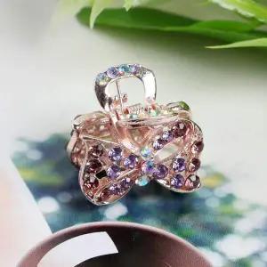 큐빅 헤어 집게핀 미니 여성 헤어클립 3p