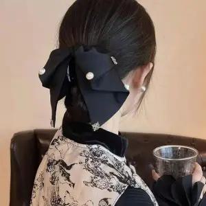 간편한 스타일링 새틴리본 집게핀