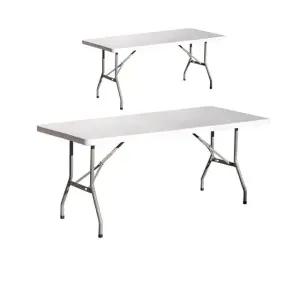 휴대가 간편한 6인용 접이식 다용도 테이블 X 2개입