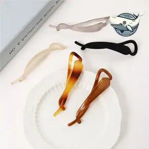 모던 헤어핀 멀티컬러 트위스트 클립 여신 헤어