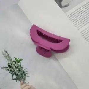 여성집게핀 무광 반원 헤어집게핀 핑크 반묶음핀 왕집게핀