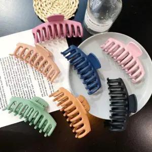 머리핀 빅사이즈 2P 무광 컬러 집게핀 헤어핀