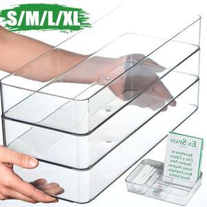 책상 서랍  투명 화장품 보관 편지지 주방 욕실 도구