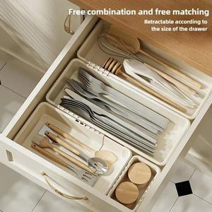 확장  파티션 보관 상자 가정용 주방기구 서랍 만능 다용도 양말  속옷