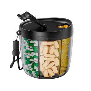 7칸 대형 약통 병 정리함 7가지 종류의 비타민을 보관할 수  여행용 케이스 용기