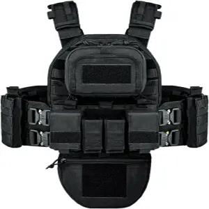 야케다 전술 야외 트레이닝 조끼 - 훈련 사냥 및 하이킹을 위한 다기능 파우치가 포함된 몰
