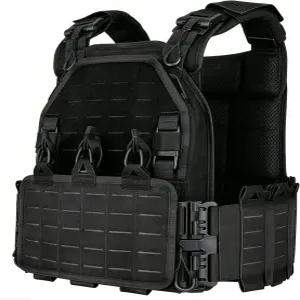 남성용 야케다 전술 아웃도어 조끼 / 1000D 나일론 퀵 릴리스 커팅 모듈형 경량