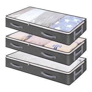 투명 창이  접이식 침대 보관 용기 밑  정리함  의류 가방 옷장