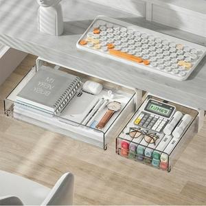 테이블 아래 서랍 보관함 숨겨진 자체 접착 유형 캐비닛 사무실 책상 화장품 문구