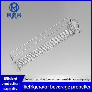 자동 탄산음료 캔 디스펜서 소매용 투명 슬라이드 레일 보관 정리대 냉장고용 스프링 푸셔