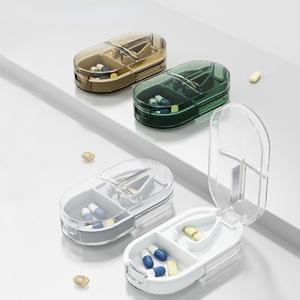 휴대용 미니 알약 상자 절단기 용기 여행용 만능 다용도 정제 디스펜서 분배기