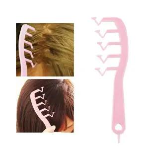 Z 여자 아이 볼륨 가르마 타기 빗 브러쉬