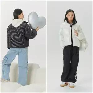 [국내매장정품] 네파키즈 (주니어) 소녀 감성 빅하트 글로시 패딩자켓 KK80971