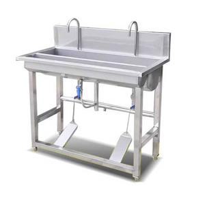 페달식 싱크대 개수대 실험실 업소용 싱크볼 스크럽 수전 스테인리스 수도꼭지